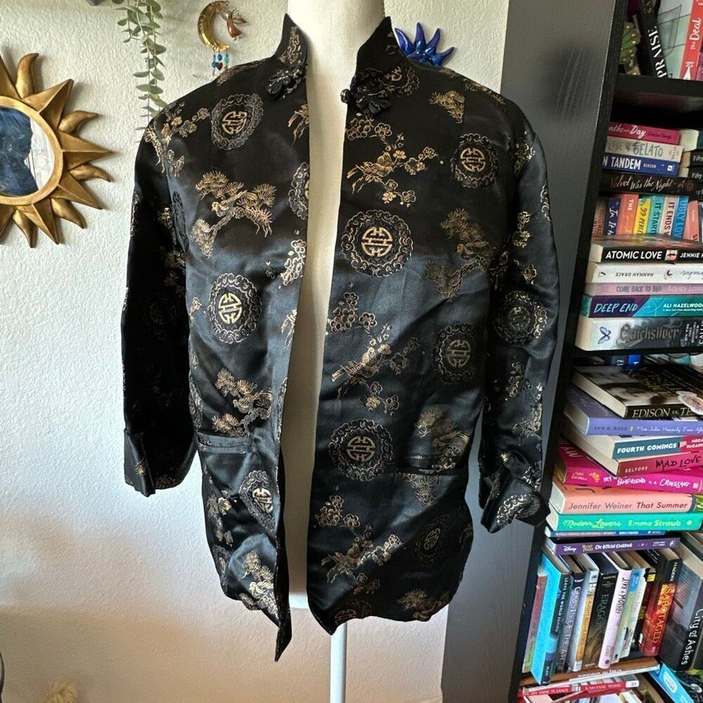 Fashion From Orient Size Small Black & Gold Chinese culture Brocade